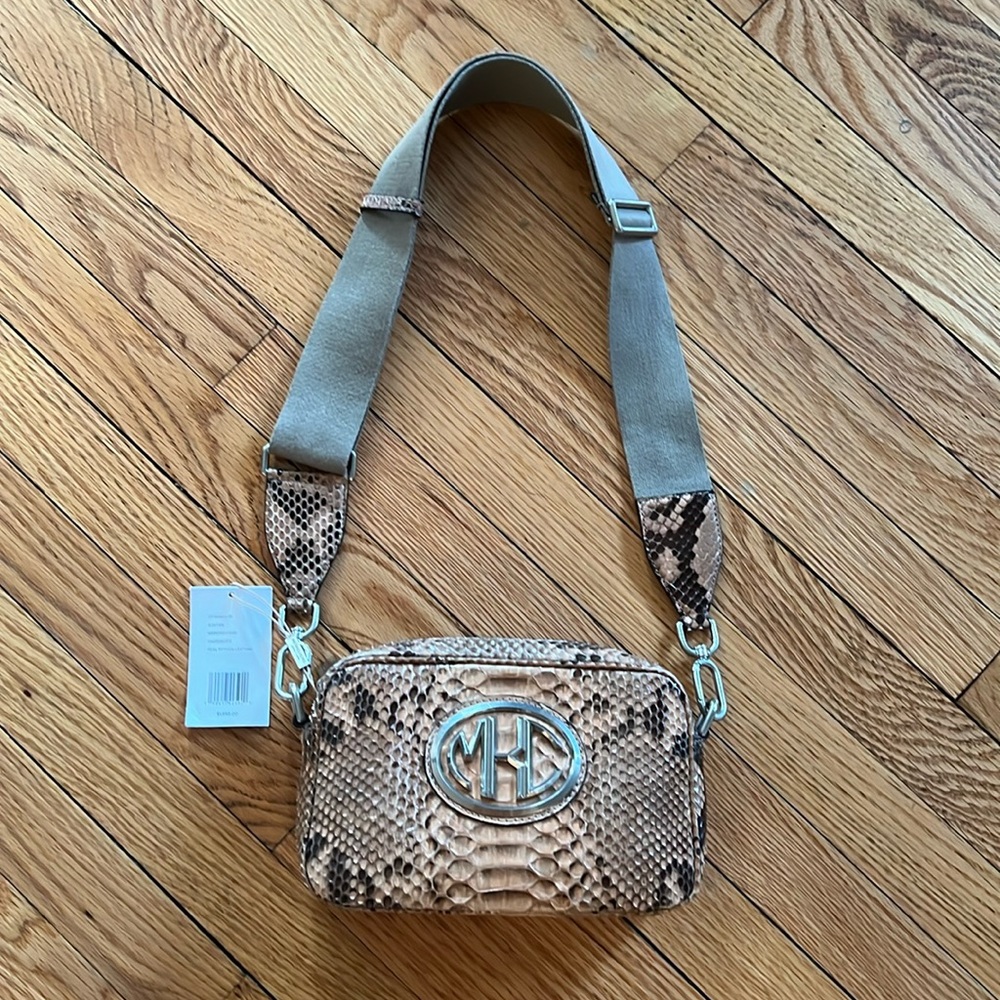 Nwt Michael Kors Collection Python Leather Snakes… - image 2